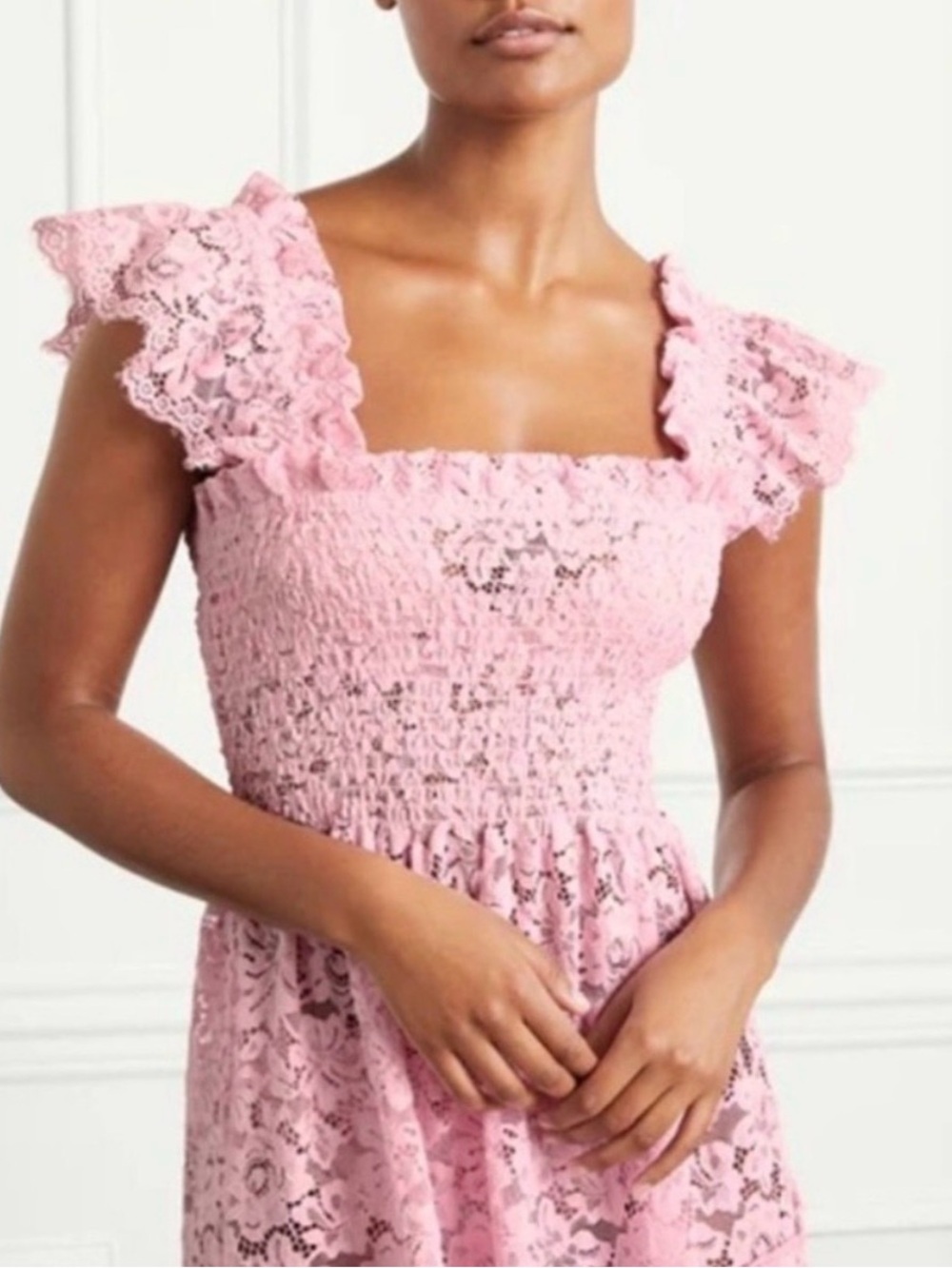 ✨NWT- Hill House Collector’s Edition Ellie Nap Dress, Pink Lace- XXS - Picture 4 of 10